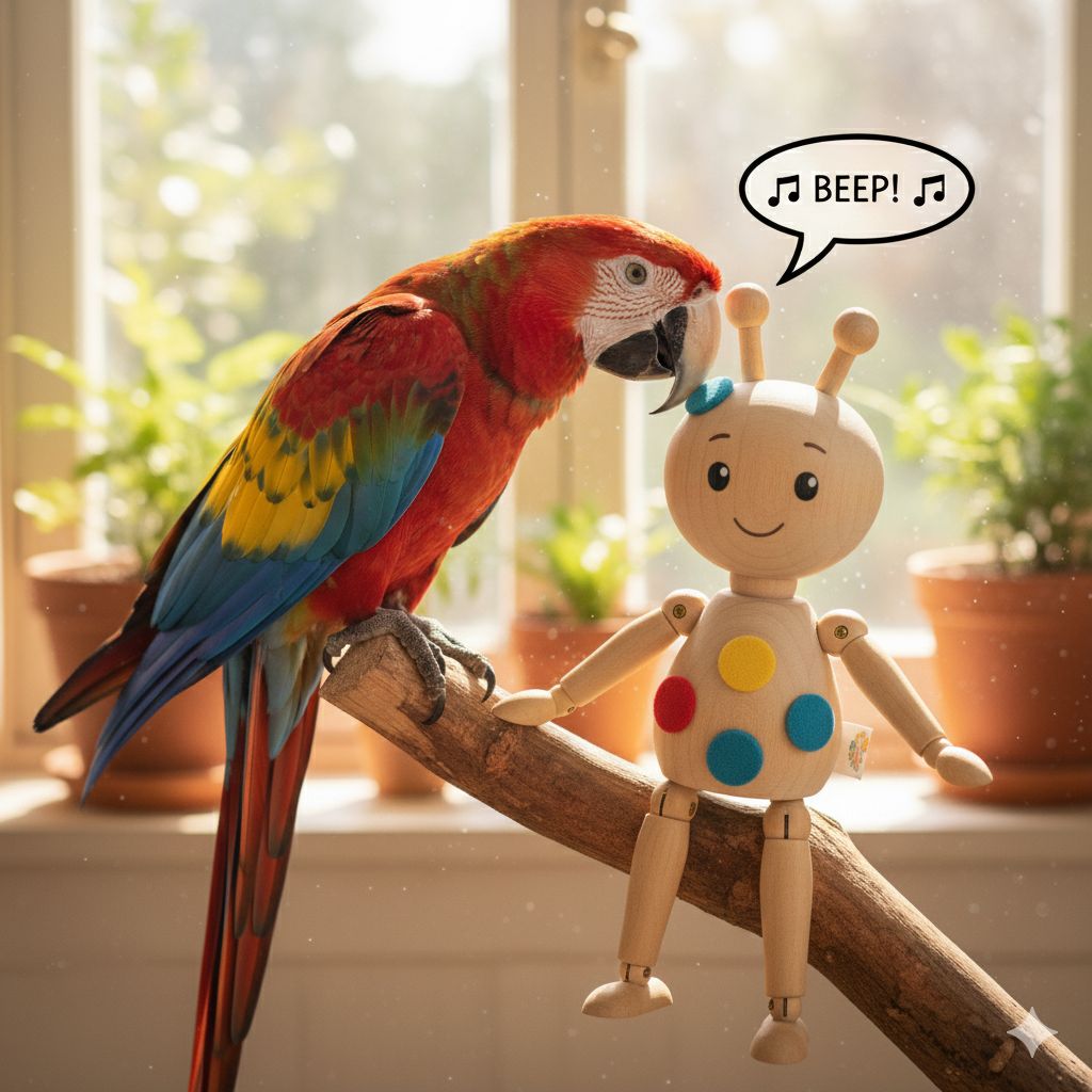 Puppets for Parrots project illustration