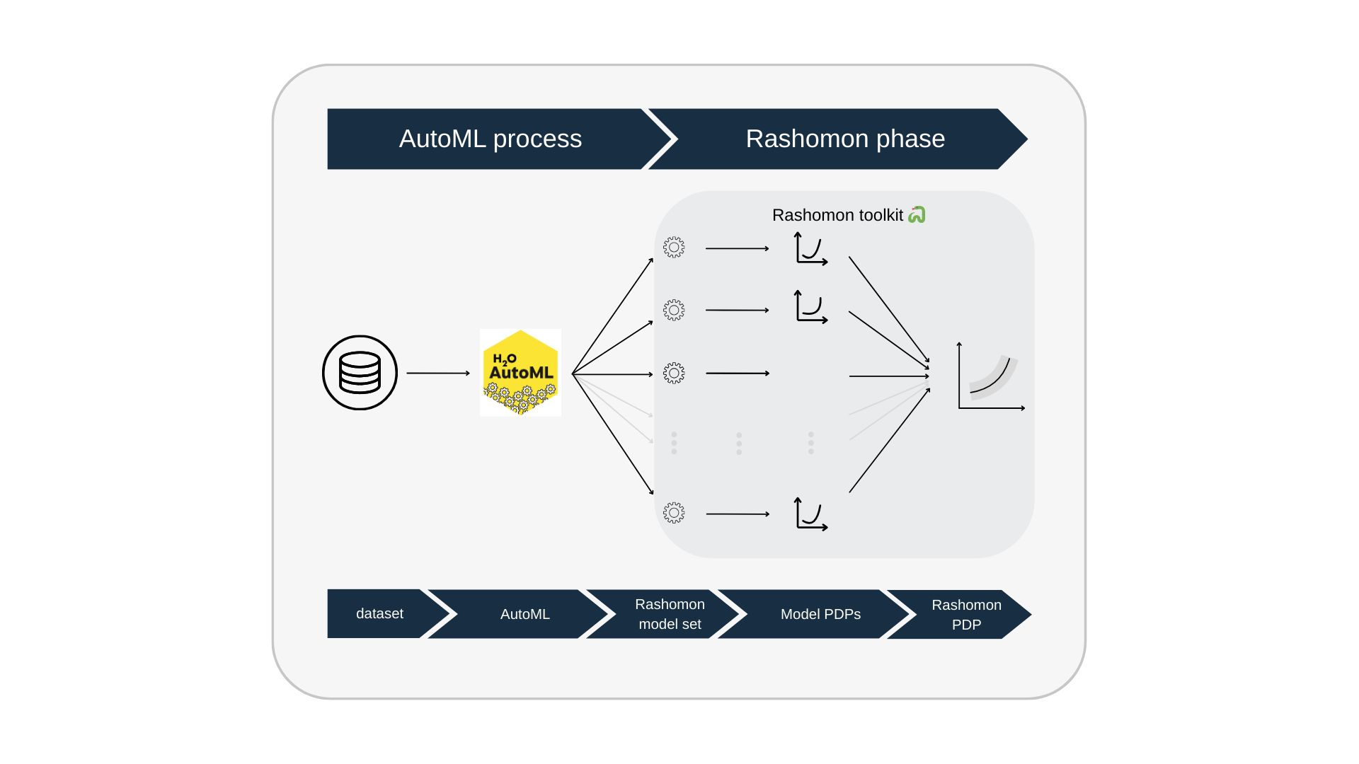 Rashomon Toolkit: Aggregating Model Explanations Beyond the Single Best Model project illustration