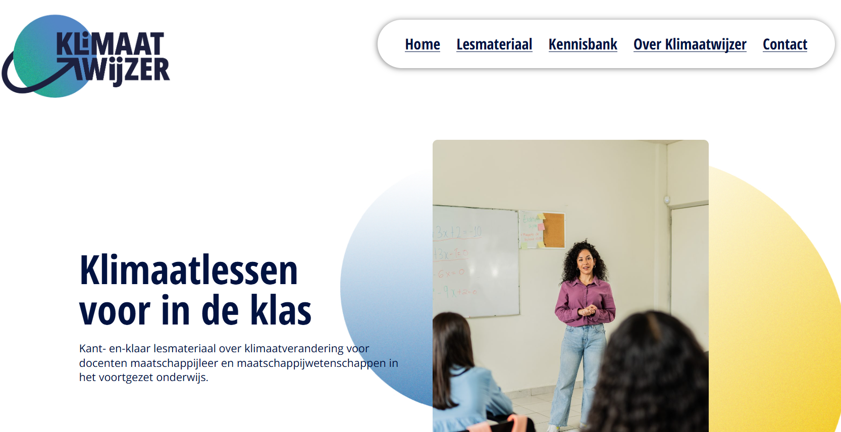 KlimaatWijzer website project illustration