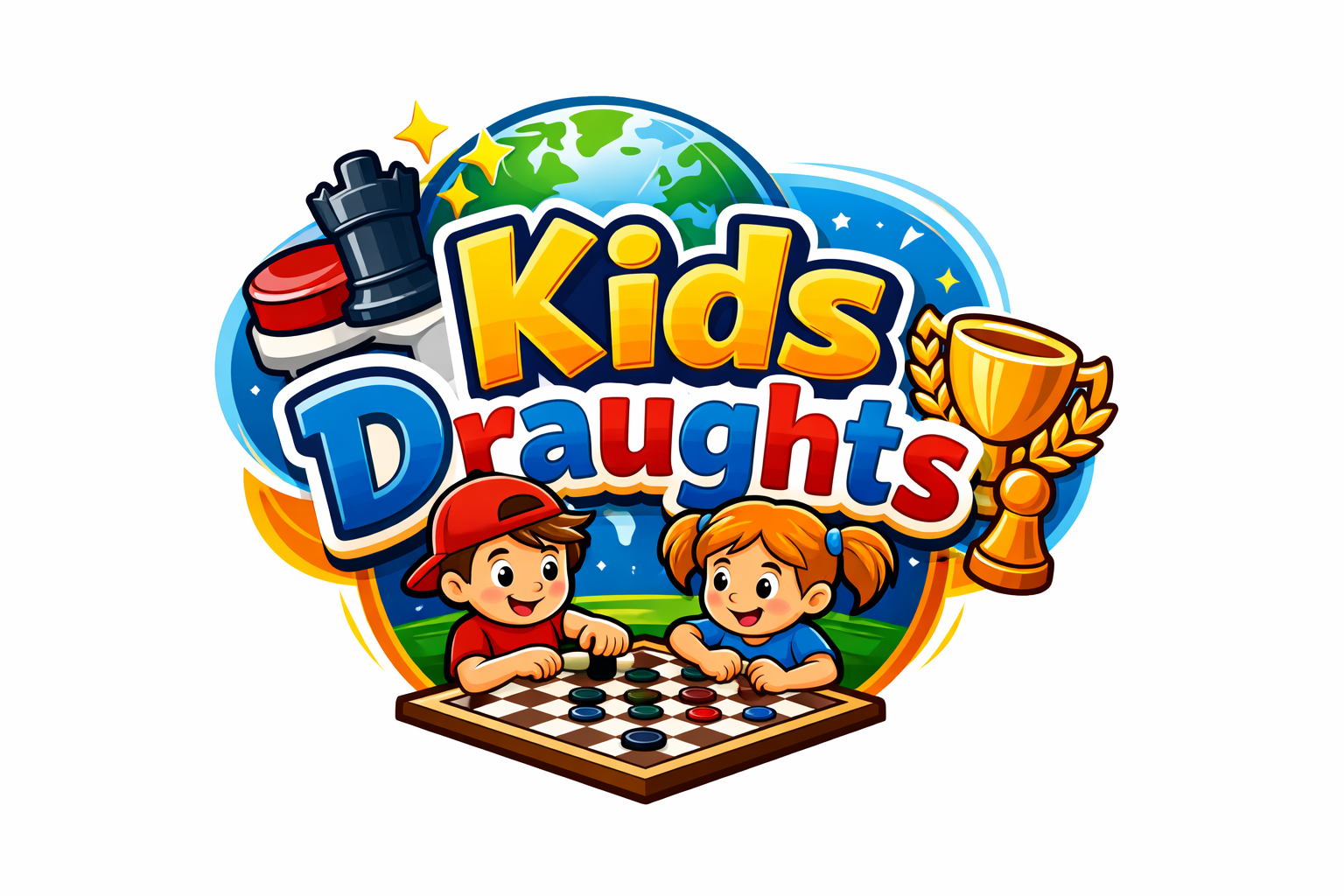Kids Draughts project logo