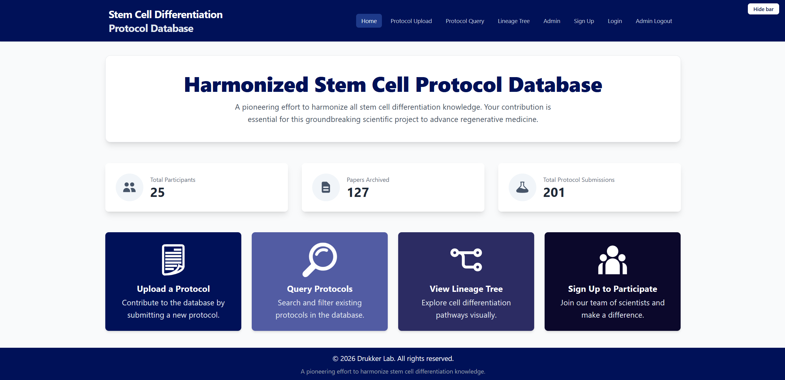 Protocol Browser for Stem Cell Differentiation project illustration