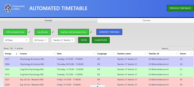 Automated Educational Timetabling Software project illustration